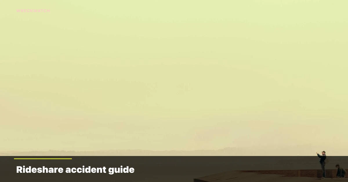 Rideshare accident legal guide — WreckMatch